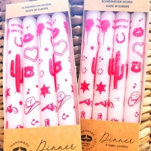 Two sets of brand new Cowgirl Diana Candles